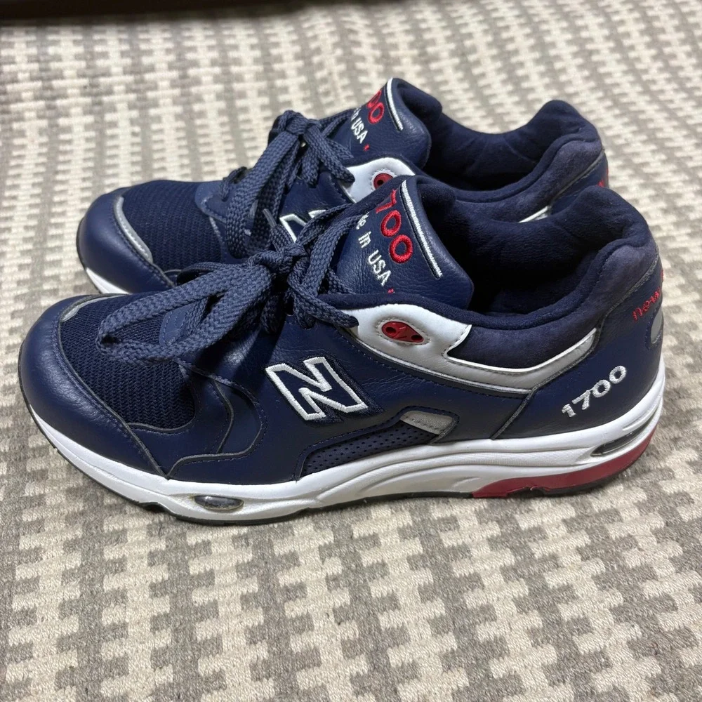 New Balance 1700 Made in USA Navy Blue White Red Mens Sneakers M1700CME 10.5 D